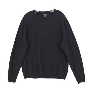 J. CREW 100% Cashmere Crew Neck Sweater Black Men's BE895 Size LARGE